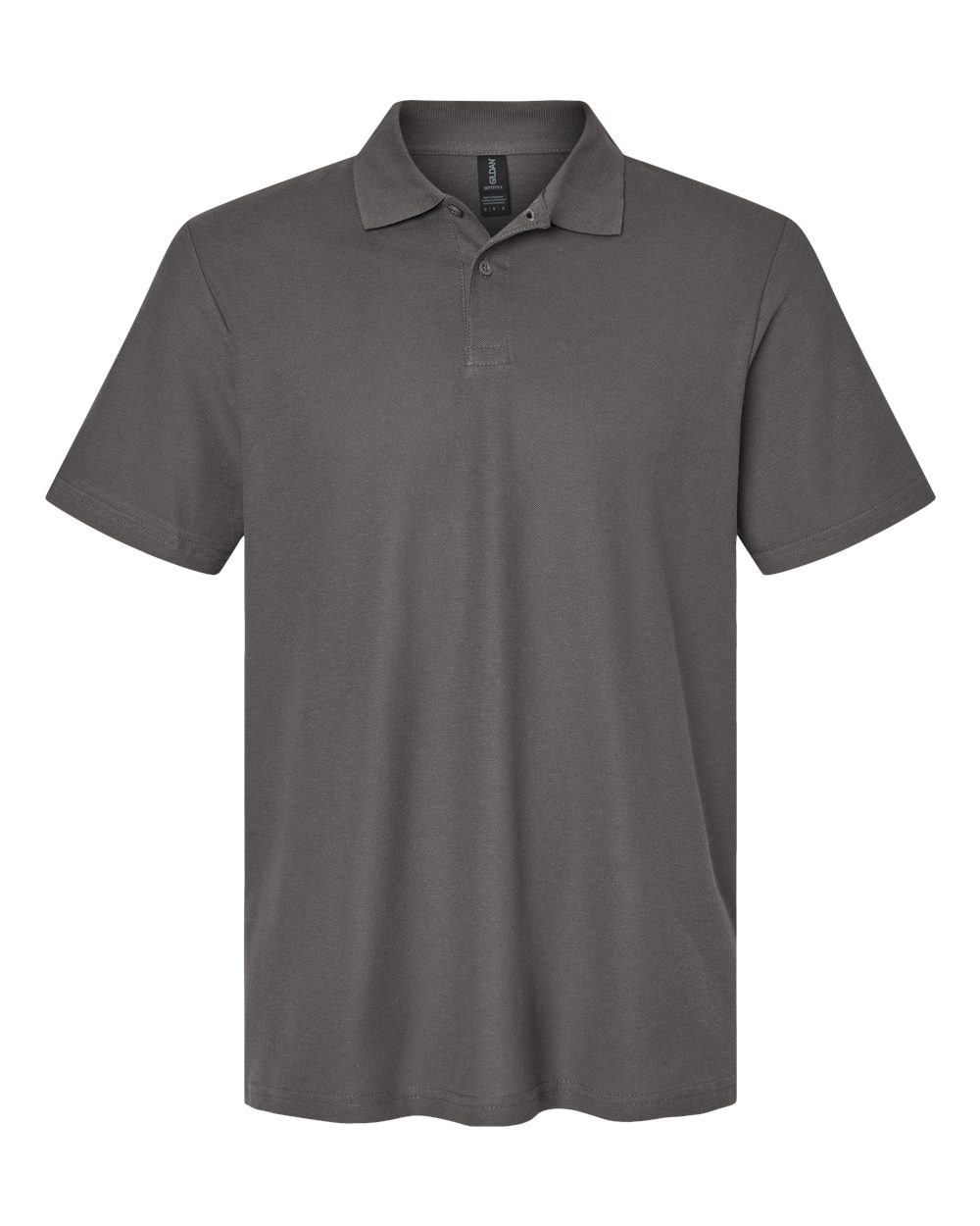 Gildan Men's Softstyle Double Pique Polo - Charcoal