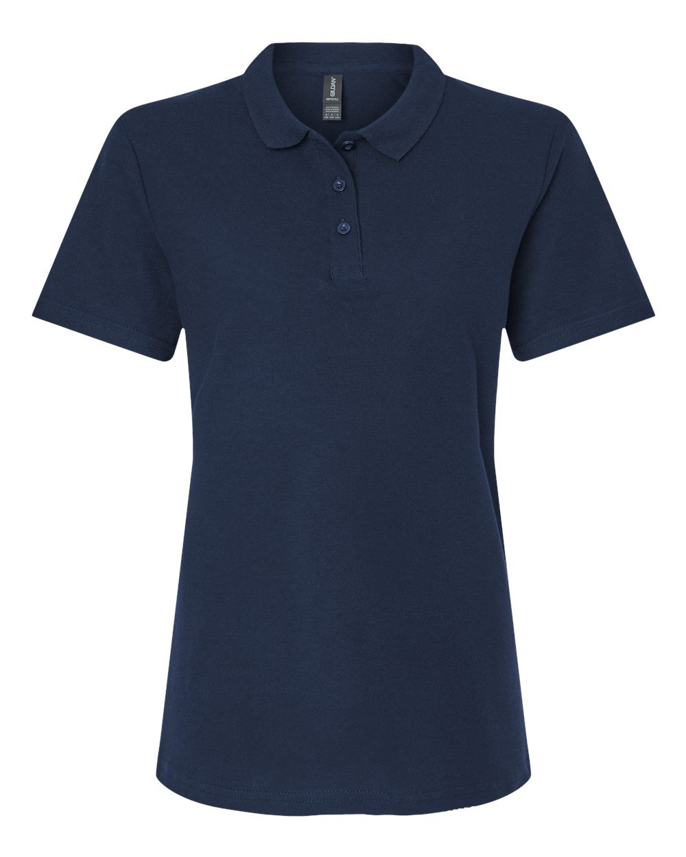 Gildan Ladies' Softstyle Double Pique Polo - Navy