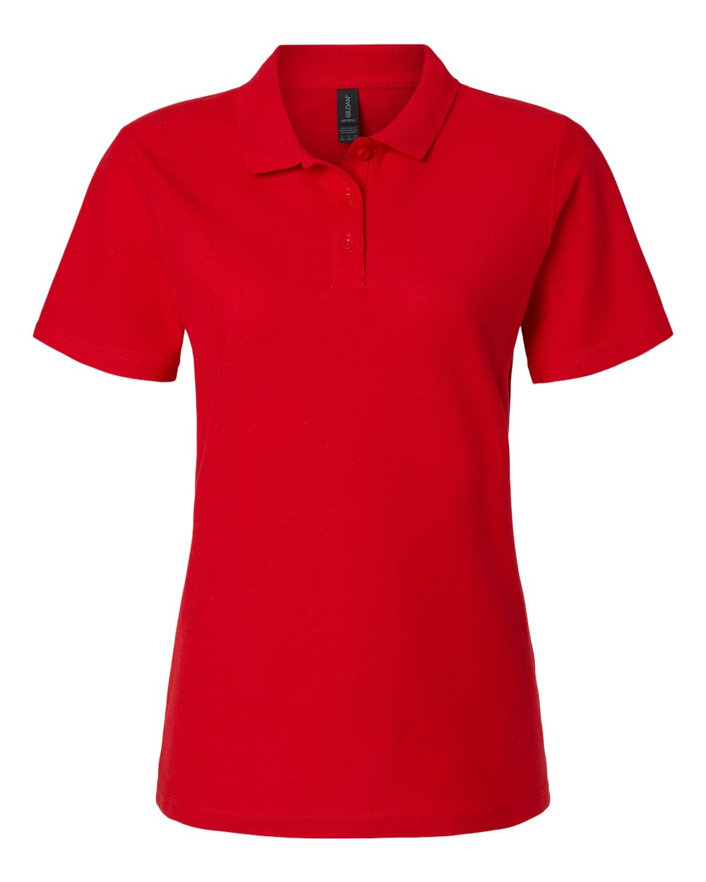 Gildan Ladies' Softstyle Double Pique Polo - Red
