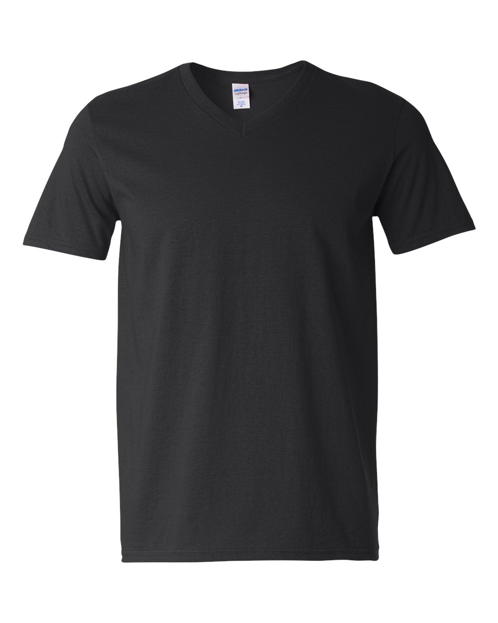 Gildan Men's Softstyle® V-Neck T-Shirt - Black