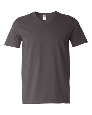 Gildan Men's Softstyle® V-Neck T-Shirt - Charcoal