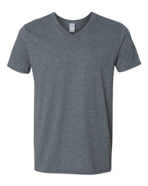 Gildan Men's Softstyle® V-Neck T-Shirt - Dark Heather