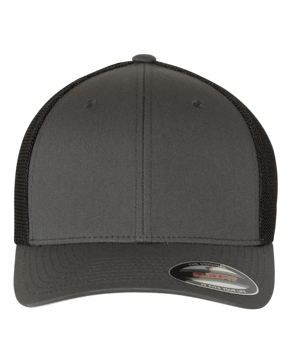 Flexfit Adult Trucker Cap - Charcoal/ Black