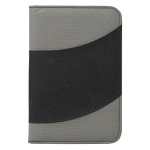 Non-Woven 5" x 7" Bubble Padfolio - Gray With Black