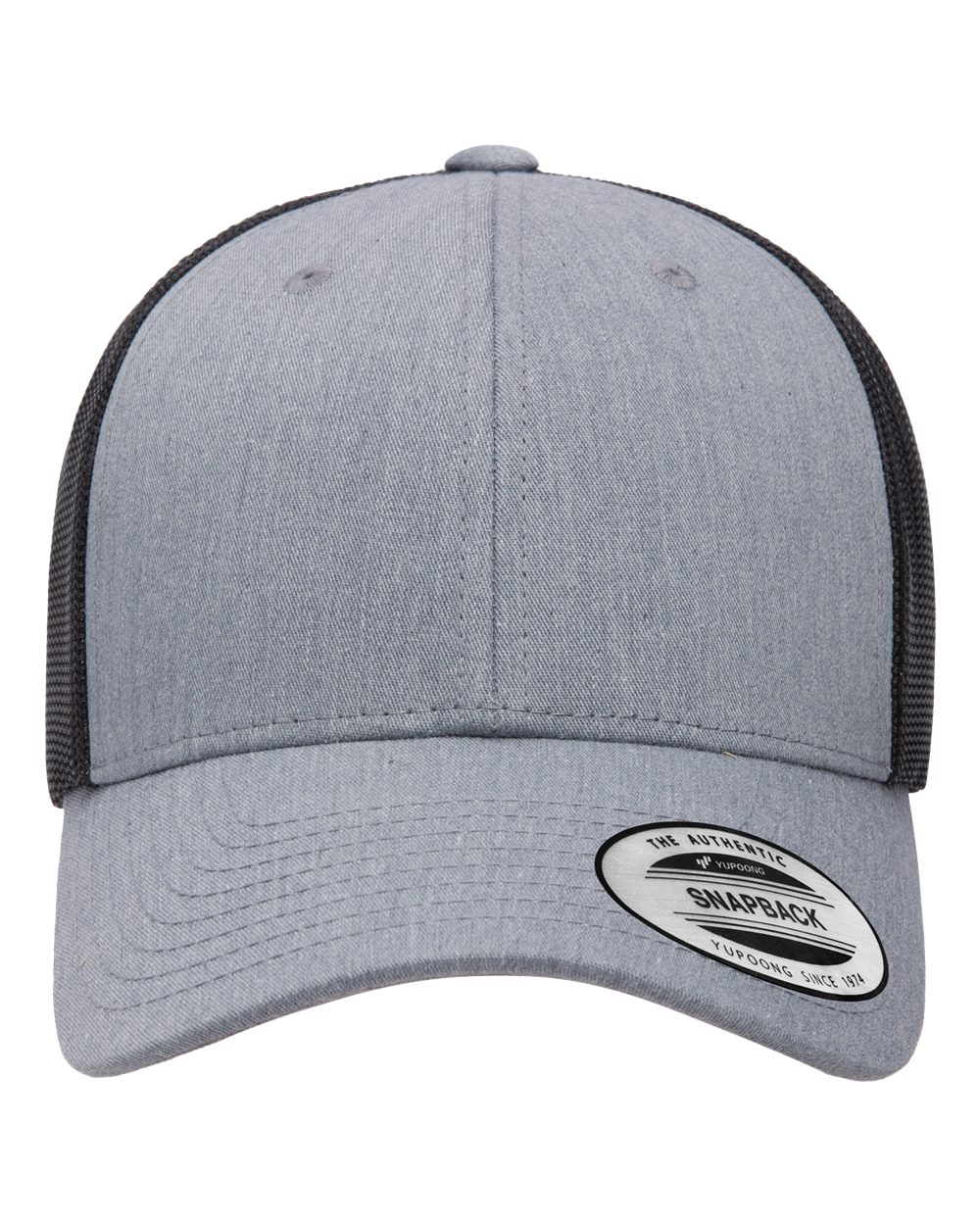 YP Classics Low Profile Trucker Cap - Heather/ Black