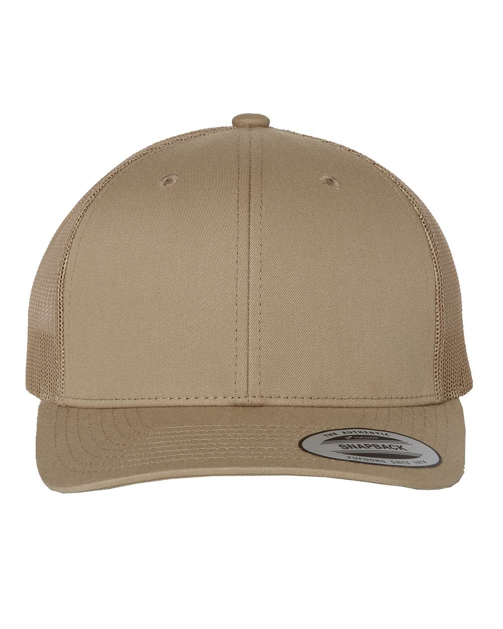 YP Classics Adult Retro Trucker Cap - Khaki