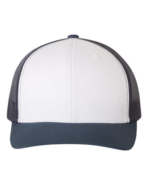 YP Classics Adult Retro Trucker Cap - Navy/ White/ Navy