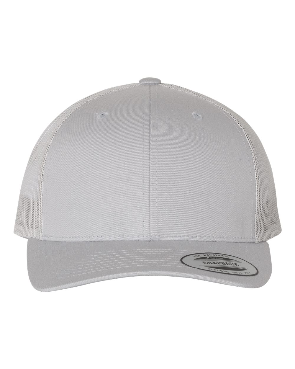 YP Classics Adult Retro Trucker Cap - Silver