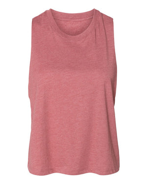 BELLA + CANVAS Ladies' Racerback Cropped Tank - Heather Mauve