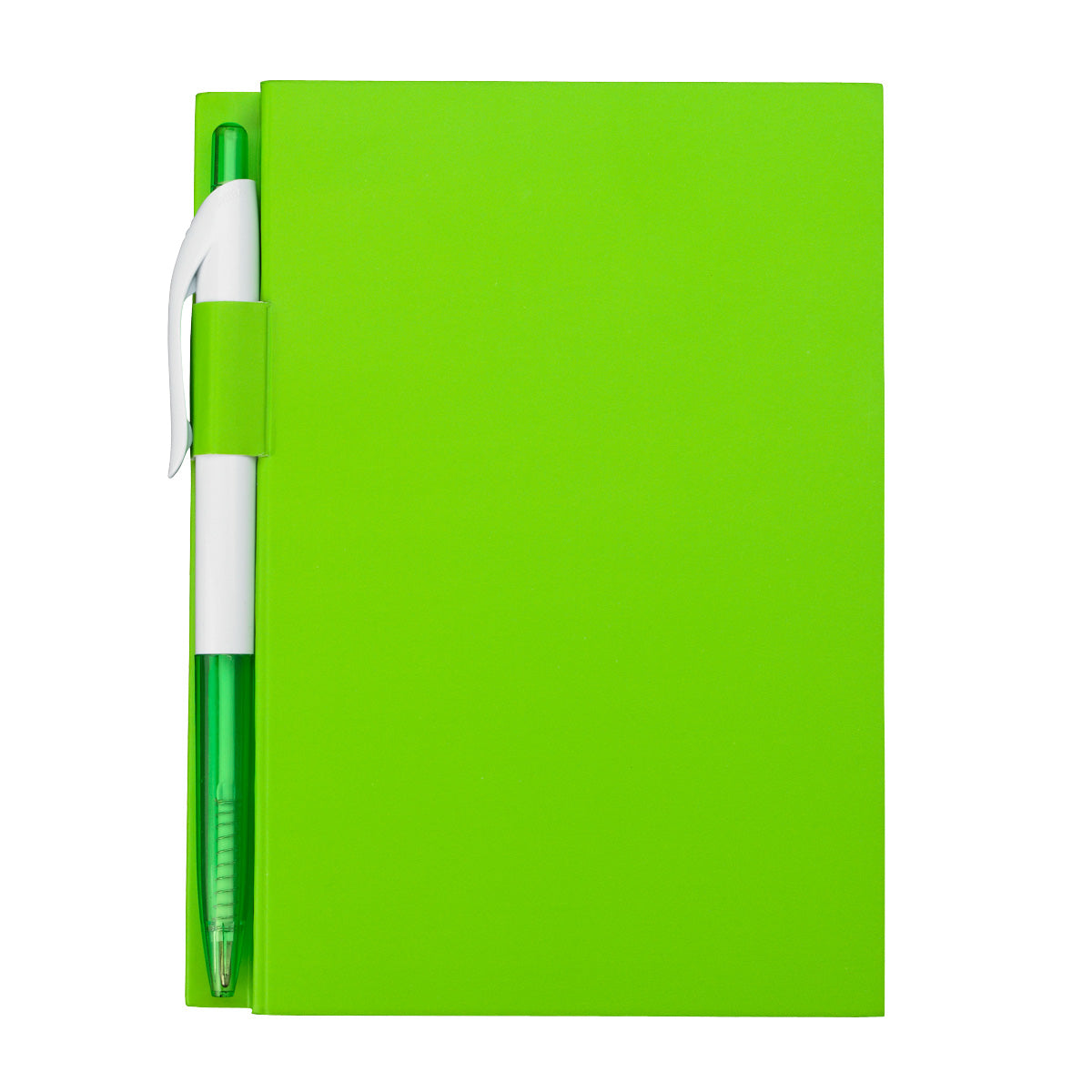 4" x 6" Notebook With Pen - Lime