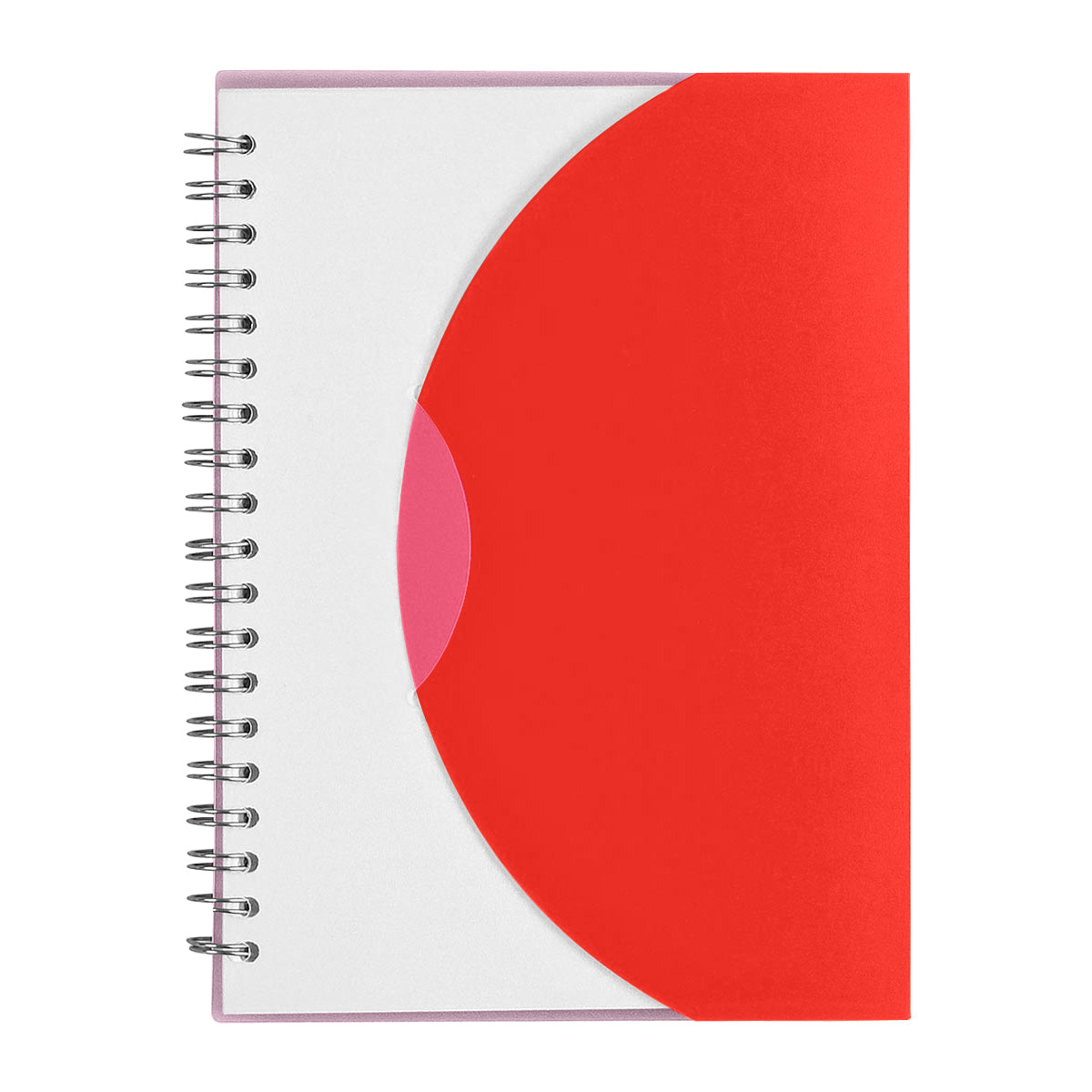5" x 7" Spiral Notebook - Frost Red
