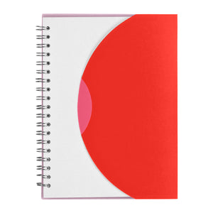 5" x 7" Spiral Notebook - Frost Red
