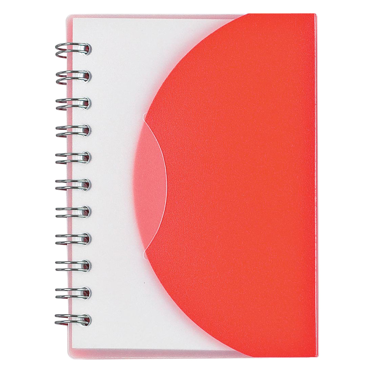 3" x 4" Mini Spiral Notebook - Frost Red