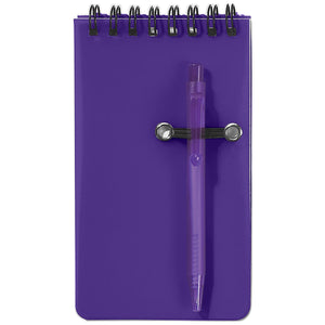 Spiral Jotter & Pen - Frost Purple