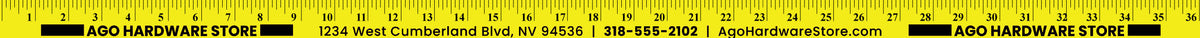 5/32" Colorful Enameled Yardsticks - Yellow