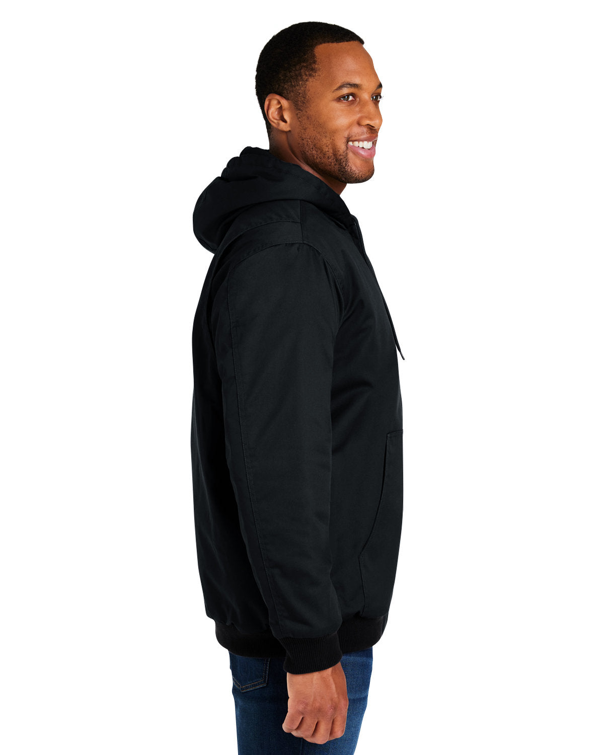 Harriton Men's Tall ClimaBloc® Heavyweight Hooded Full-Zip Jacket