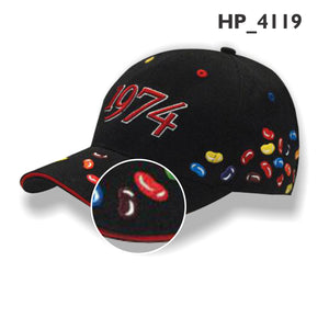 6 Panel BHC Embroidered Jelly Bean Cap - Custom Embroidered -