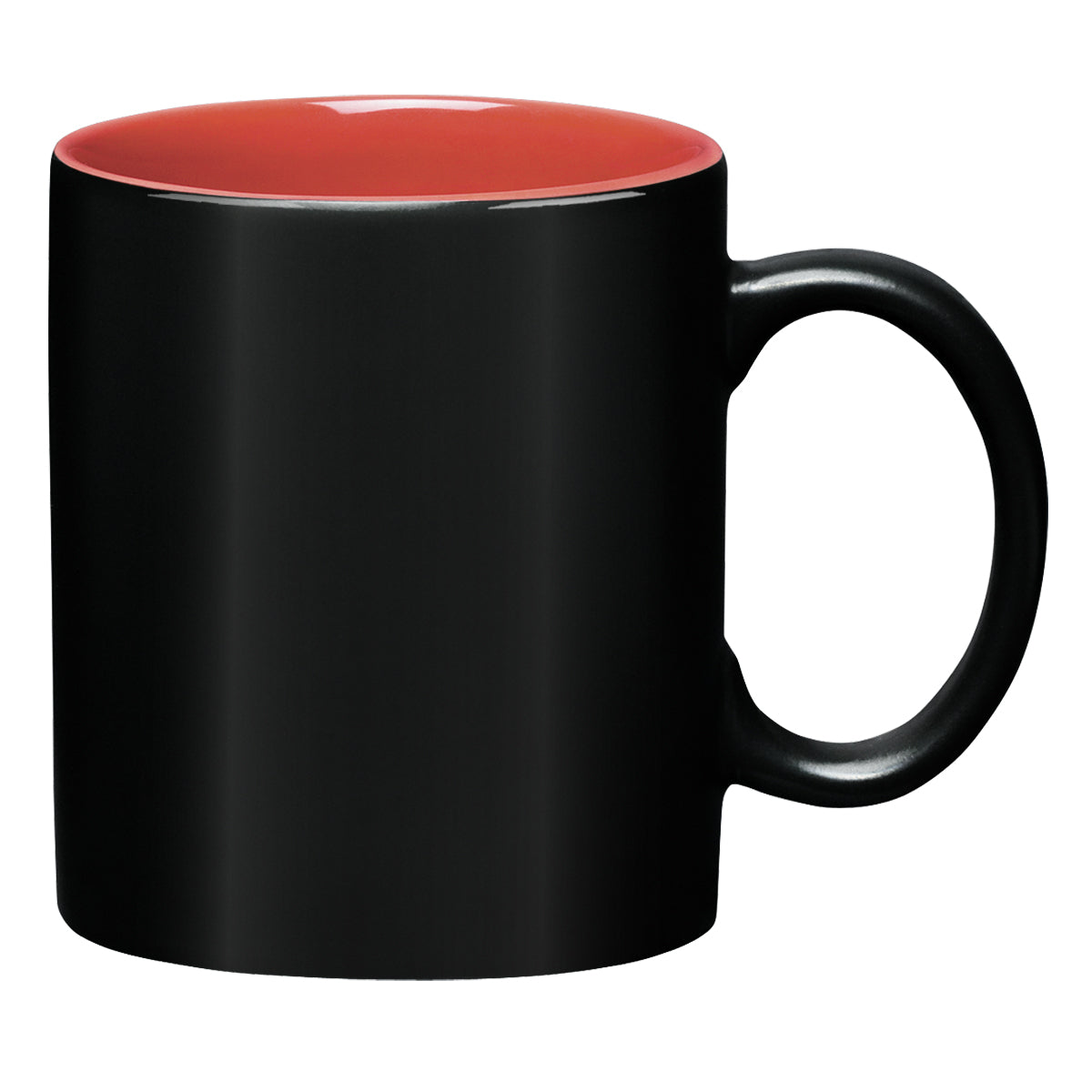 11 Oz. Aztec Mug - Black With Coral