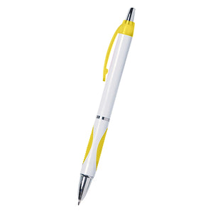 Sassy Pen - White With Yellow