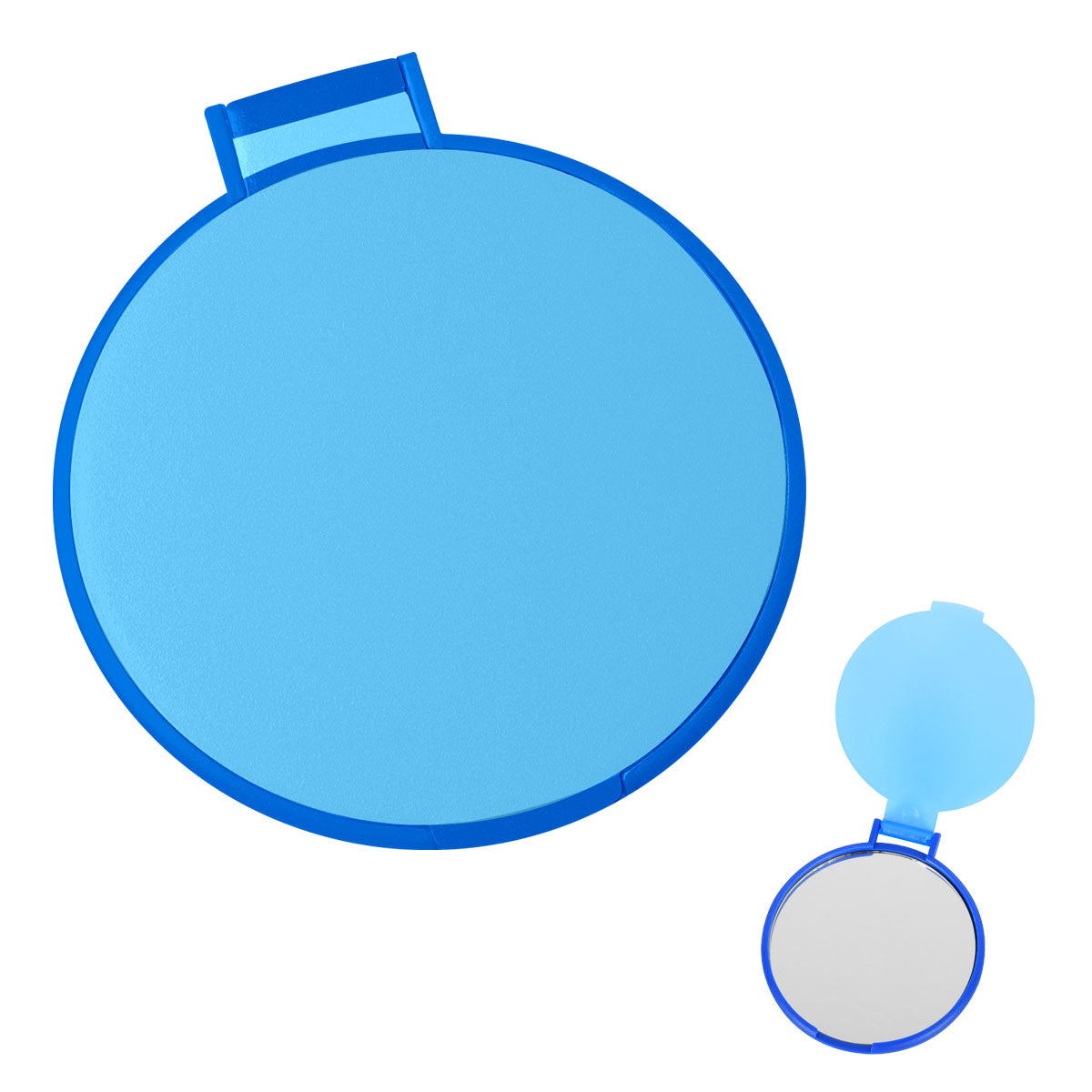 Round Mirror - Translucent Blue