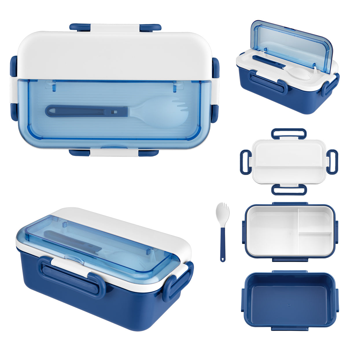 Broadview Bento Box With Spork - Blue