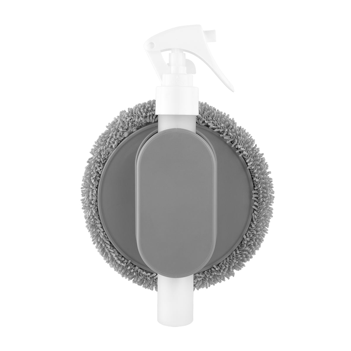 All-In-One Refillable Spray Bottle & Cleaning Cloth - Gray With Gray
