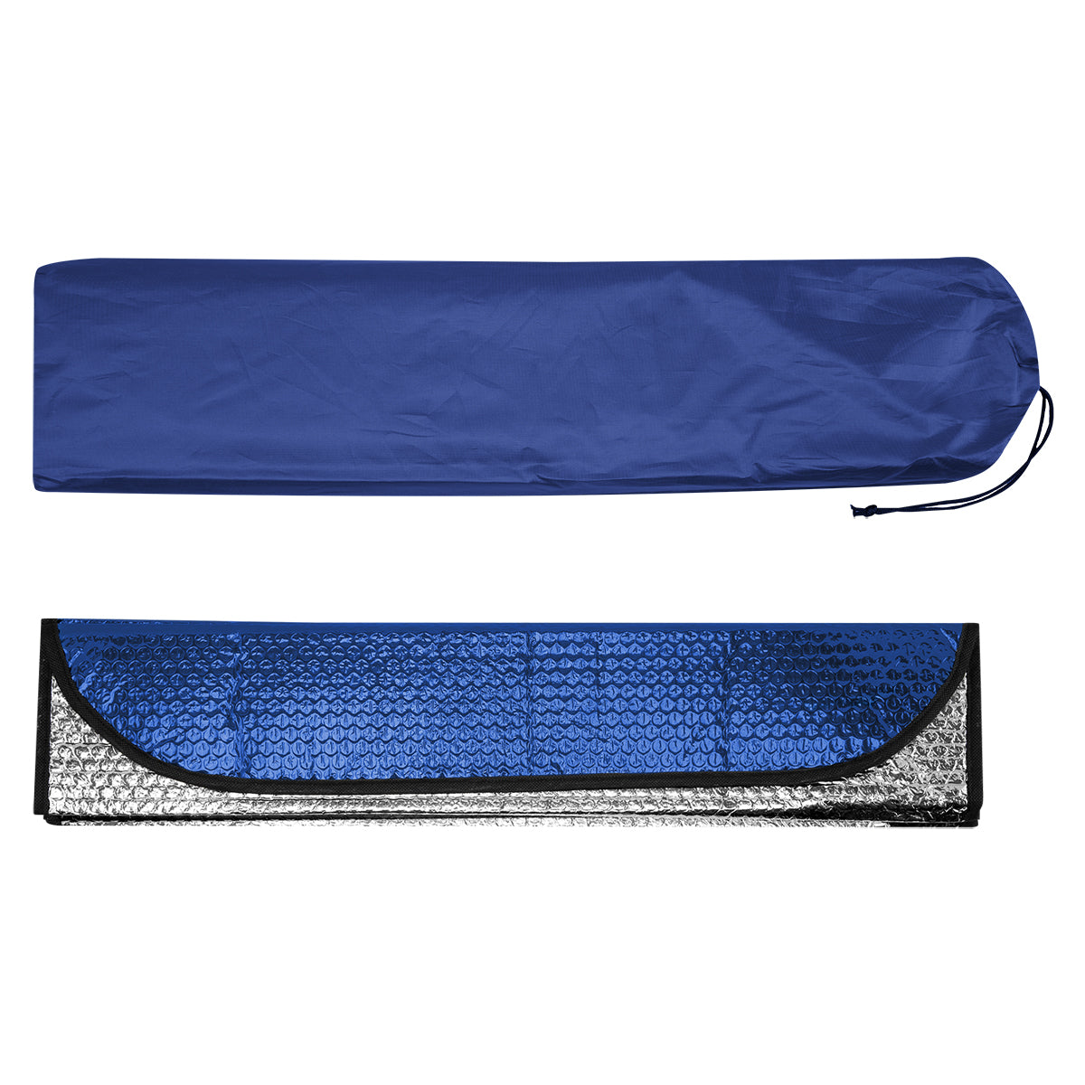 Accordion Auto Sun Shade - Blue