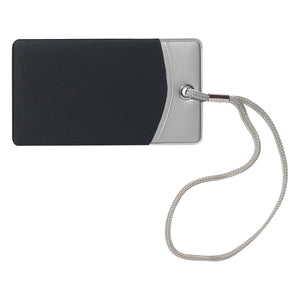 Mod Luggage Tag - Silver With Black