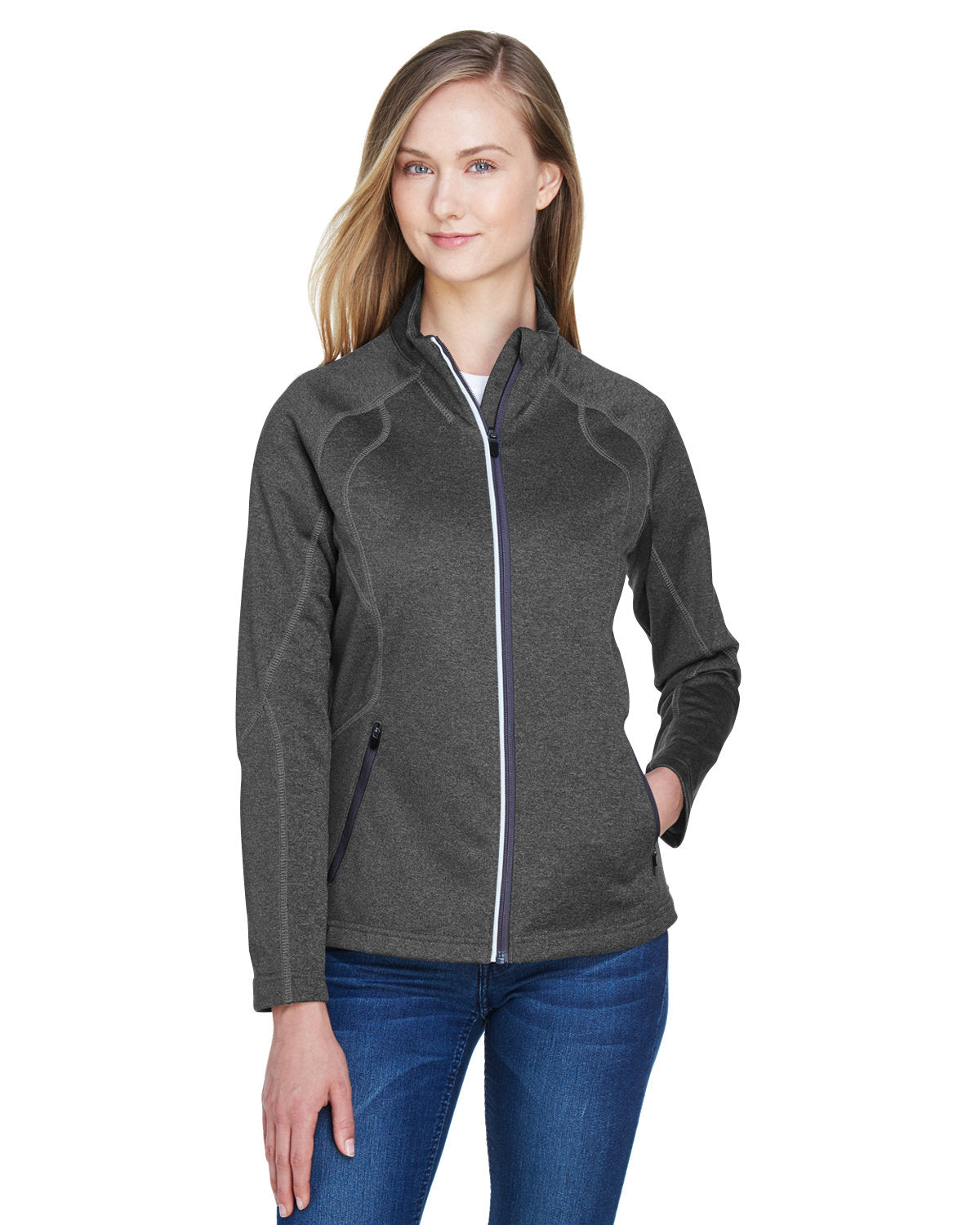 North End Ladies' Gravity Performance Fleece Jacket - Front