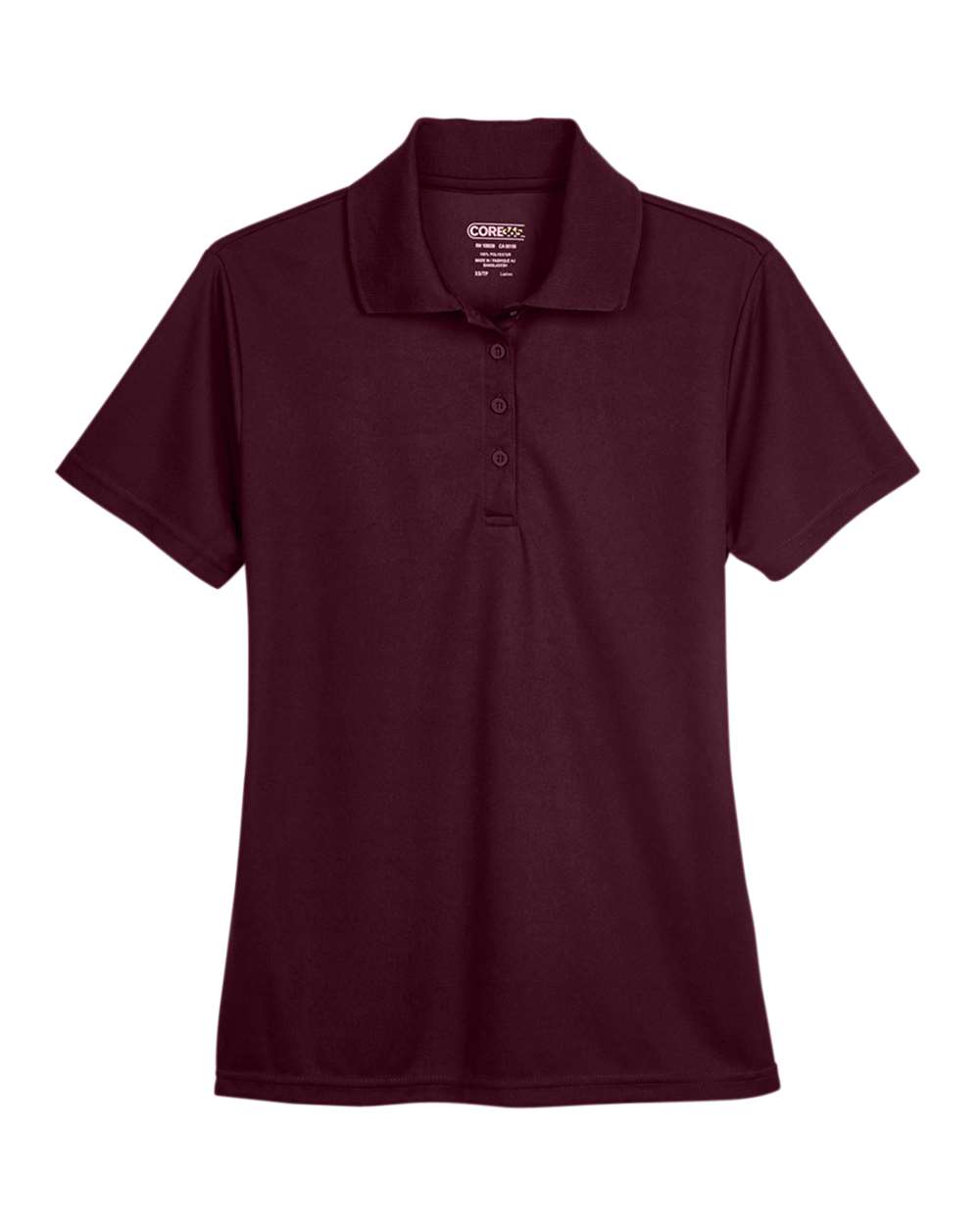 CORE365 Origin Pique Polo - Ladies - Burgundy