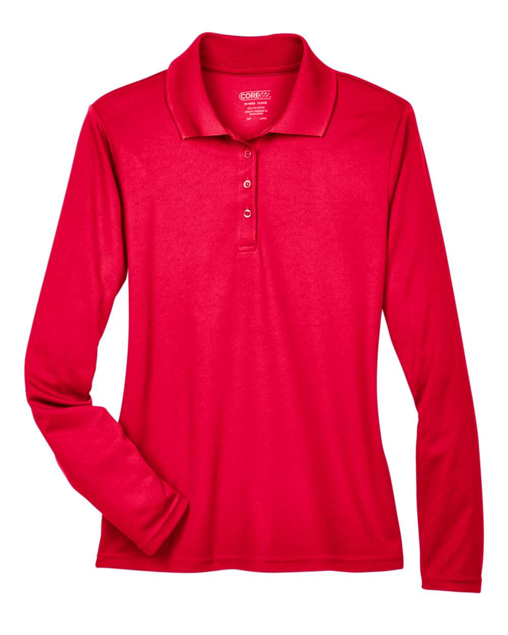 CORE365 Pinnacle Long Sleeve Pique Polo - women's - Classic Red