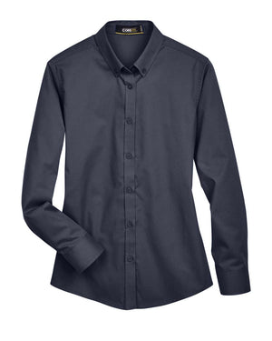 CORE365 Operate Long Sleeve Twill Shirt (Ladies') - Carbon