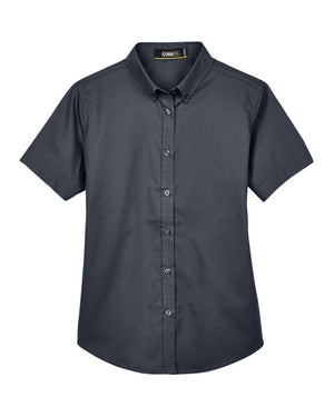 CORE365 Origin Short Sleeve Twill Shirt - Women - Carbon