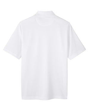 Harriton Men's Advantage Snag Protection Plus IL Pocket Polo - White