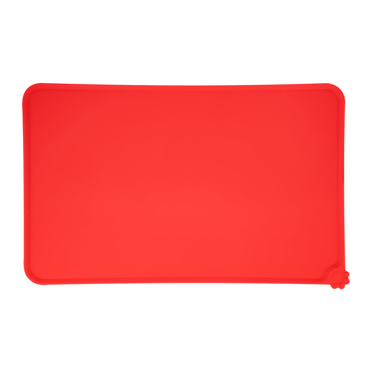 Silicone Pet Food Place Mat - Red
