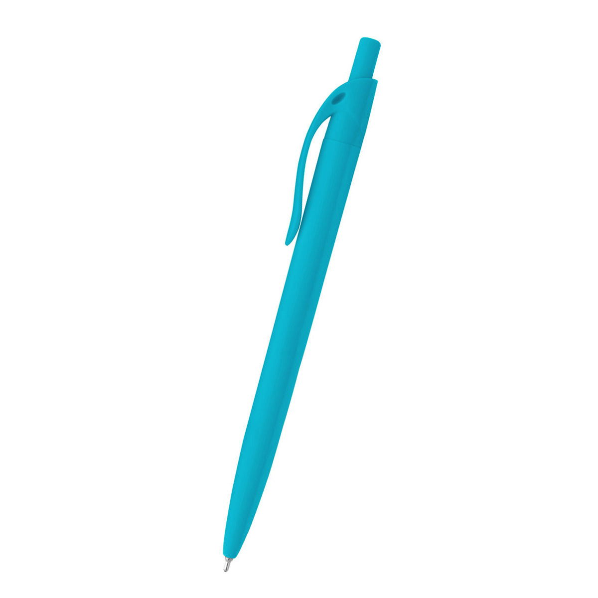Sleek Write Rubberized Pen - Light Blue