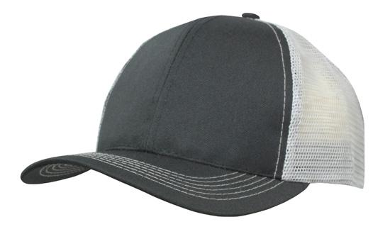 6 Panel Mesh Back Cap Breathable P-Twill - Custom Embroidered - HP3819 -