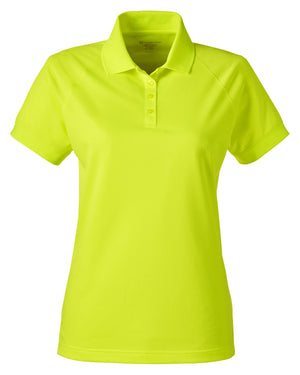 Harriton Ladies' Charge Snag and Soil Protect Polo - Safety Yellow