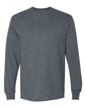 Gildan Adult 50/50 Long-Sleeve T-Shirt - Dark Heather