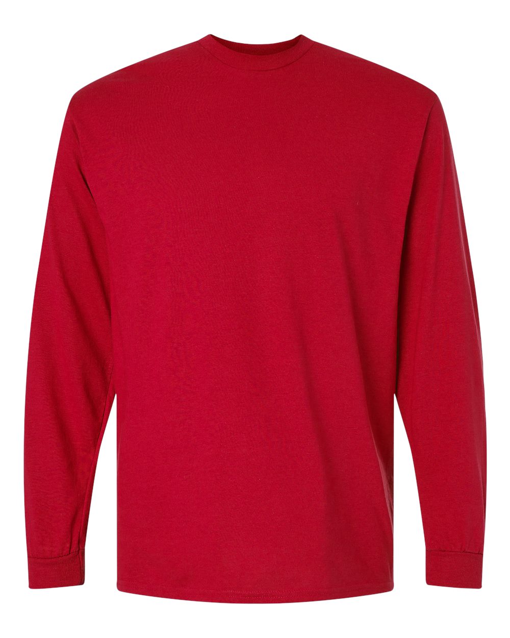 Gildan Adult 50/50 Long-Sleeve T-Shirt - Red