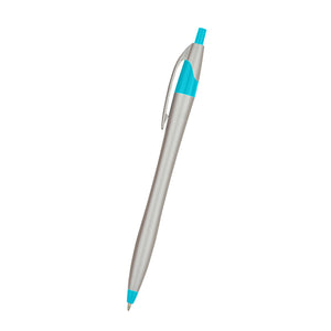 Dart Pen - Silver With Lt Blue