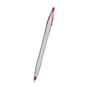 Dart Pen - Silver With Fuchsia