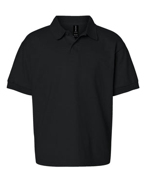 Gildan Youth Jersey Polo - Black