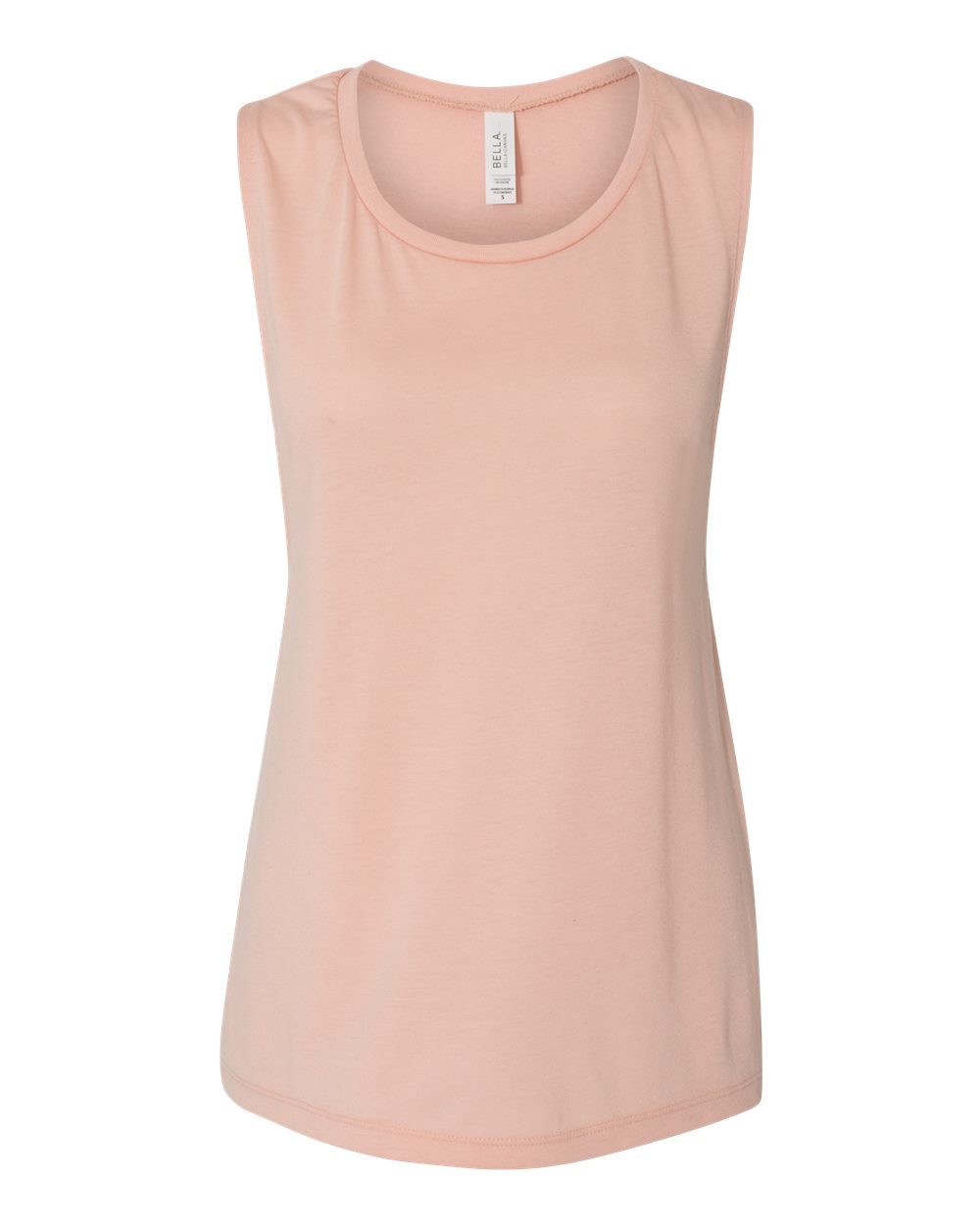 BELLA + CANVAS Ladies' Flowy Scoop Muscle Tank - Peach