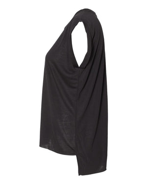 BELLA + CANVAS Ladies' Flowy Muscle T-Shirt with Rolled Cuff