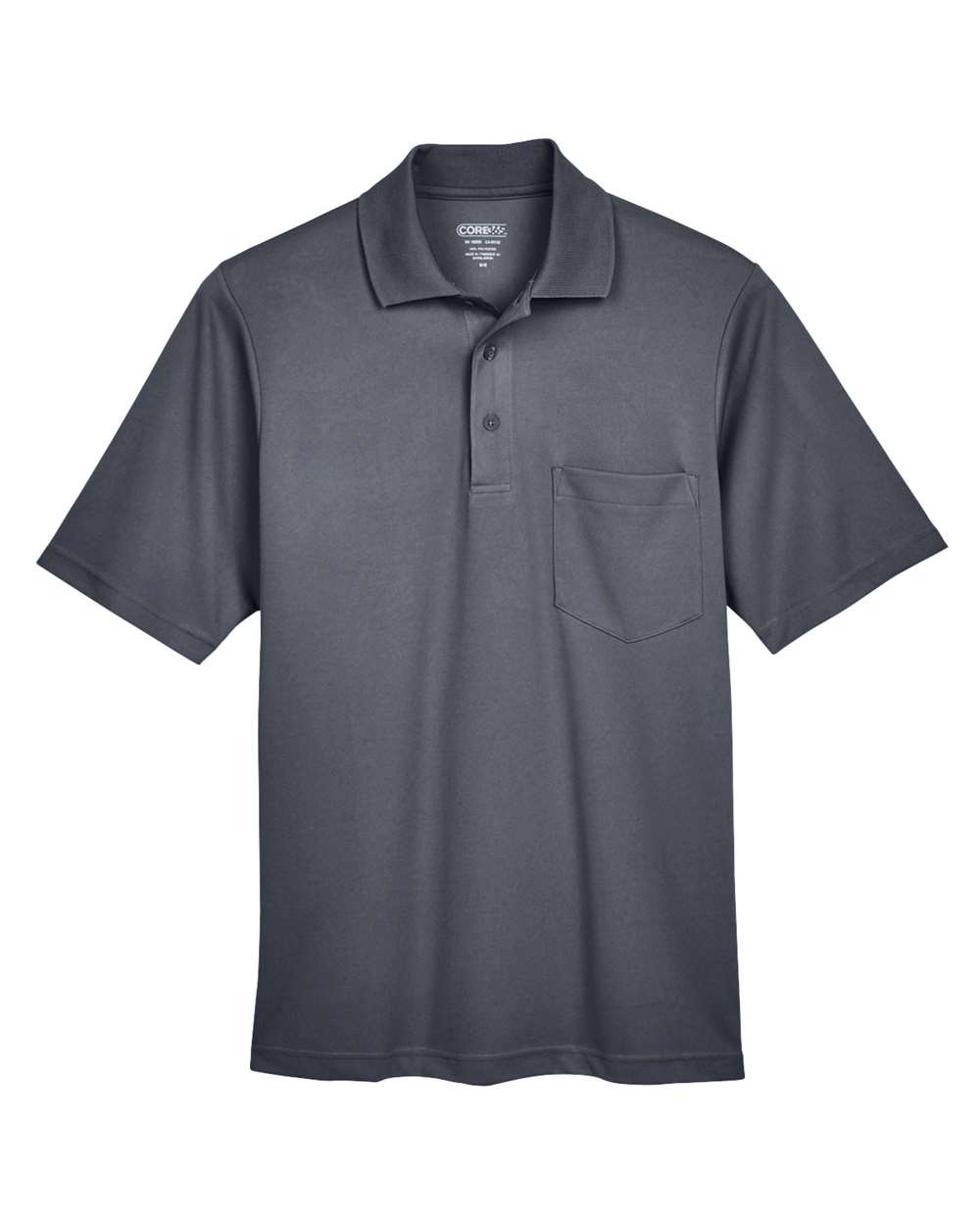 CORE365 Origin Performance Pique Polo with Pocket - Men's - Carbon