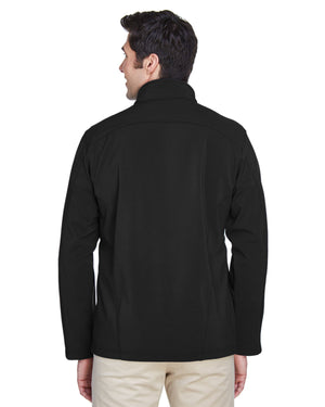 Core365 Men's Tall Cruise Two-Layer Fleece Bonded Soft Shell Jacket - Back