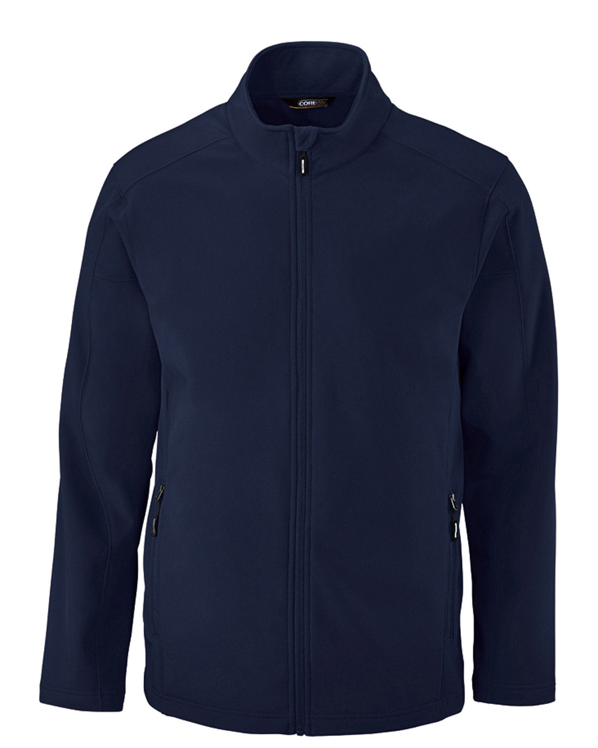 Core365 Men's Tall Cruise Two-Layer Fleece Bonded Soft Shell Jacket - Classic Navy