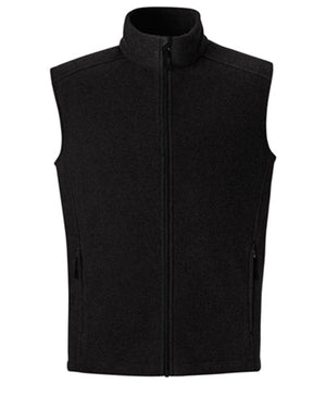 Core365 Men's Journey Fleece Vest - Black