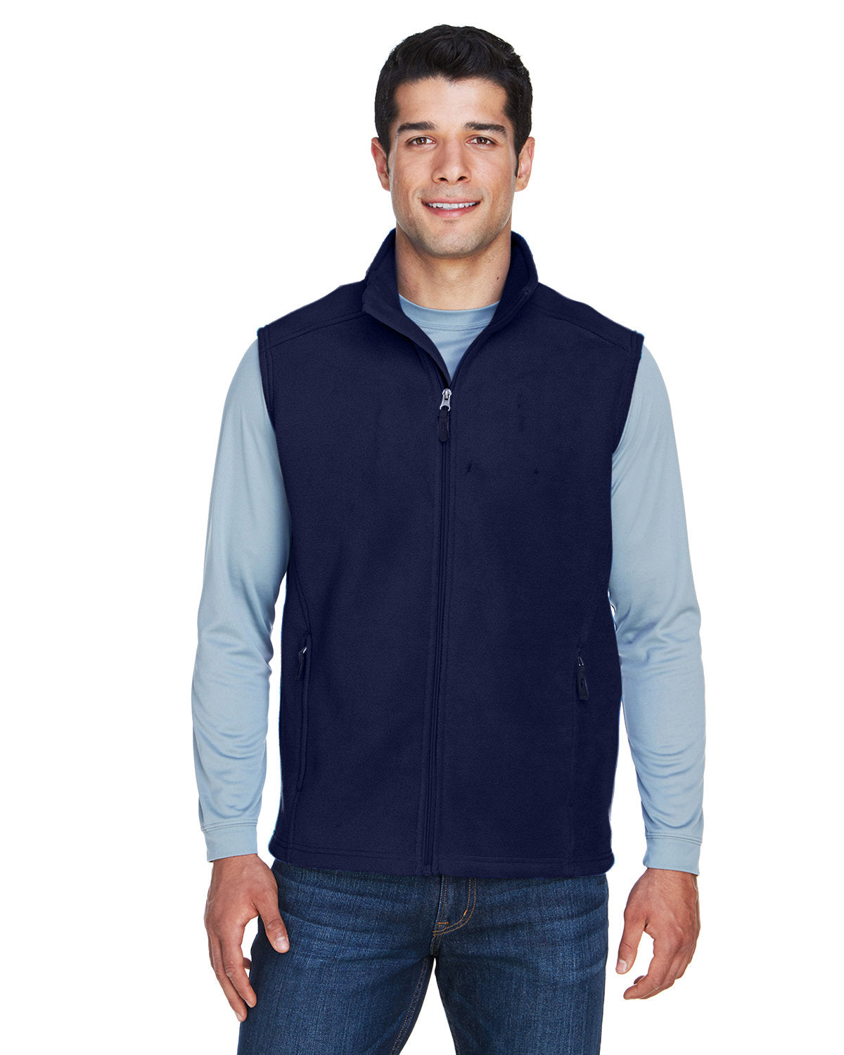 Core365 Men's Tall Journey Fleece Vest - Front